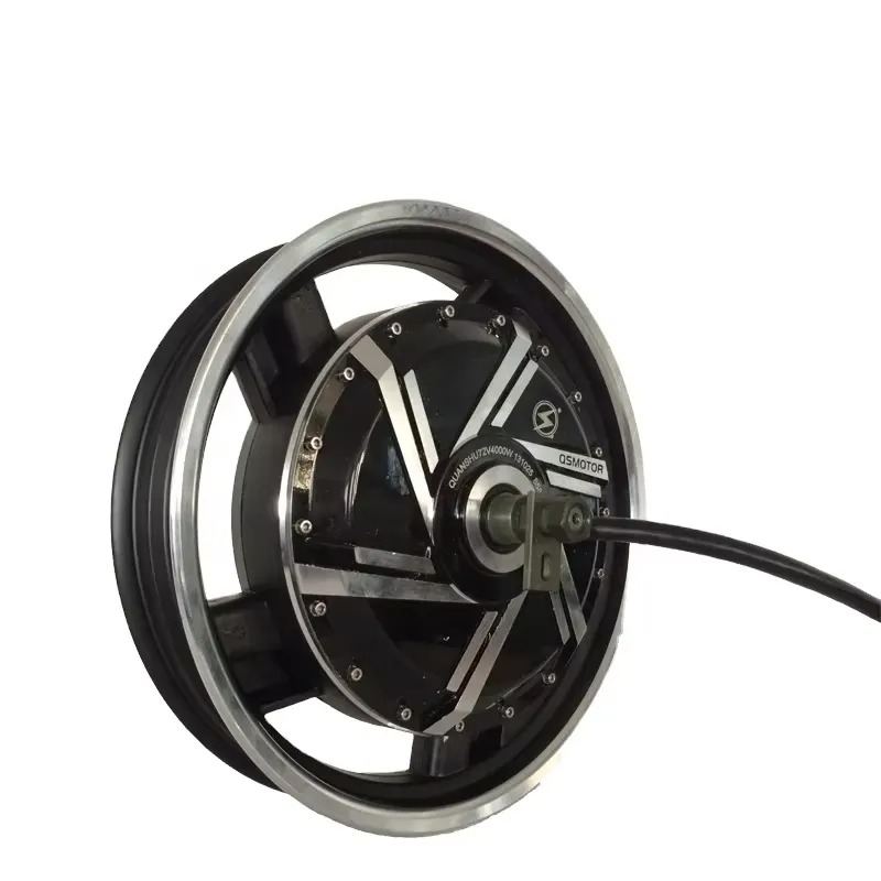Qs Motor 273 8000W Hub Motor - 大人気！QSモーター8000W BLDC永久磁石内蔵ホイールモーター 17×3.5インチ デュアルシャフトハブ式電動スクーター/電動バイク 273 V3
